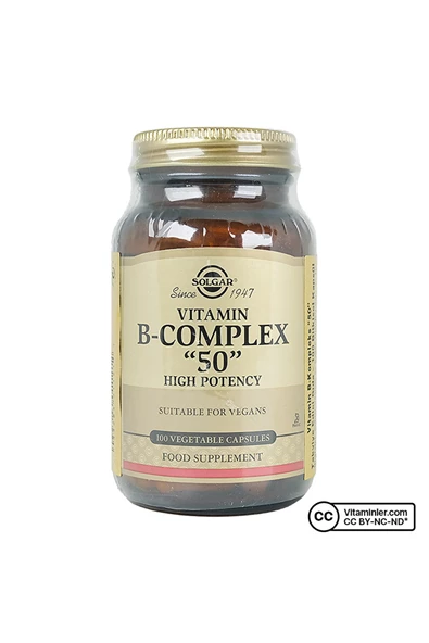 SOLGAR VITAMIN B-COMPLEX "50" 100 CAPSÜL