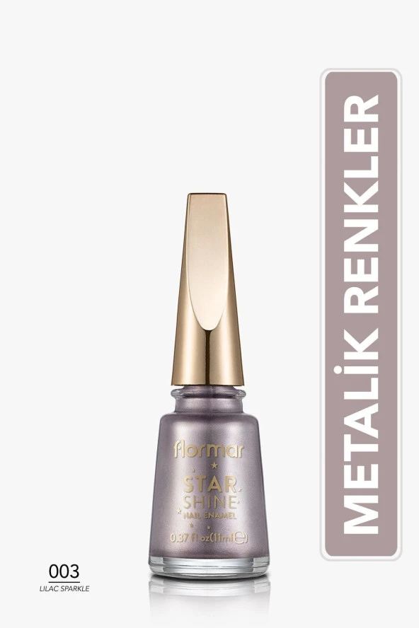 Metalik Parlak Oje - Star Shine Nail Enamel - 003 Lılac Sparkle-8690604564132 ürün görseli 1