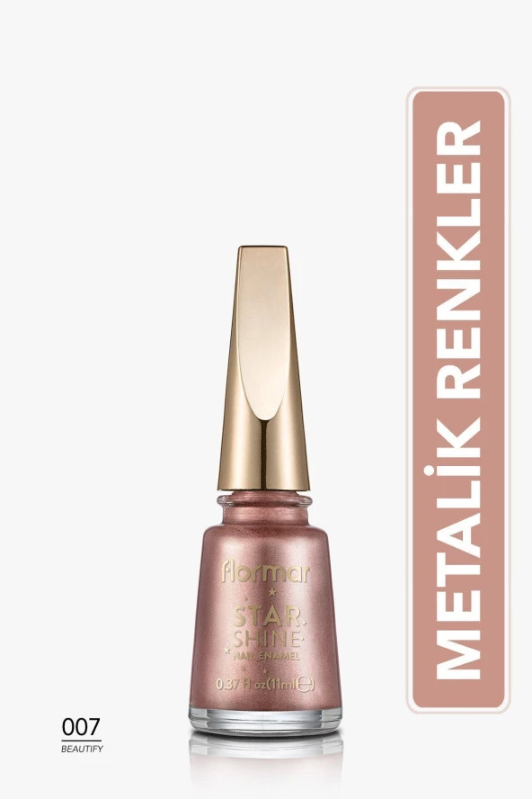Metalik Parlak Oje - Star Shine Nail Enamel - 007 Beautıfy-8690604564170 - Resim 2