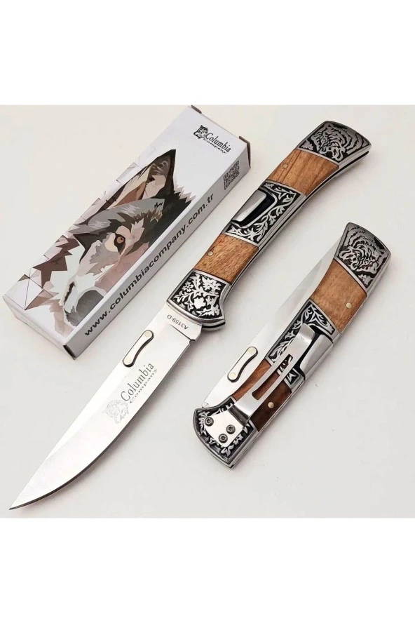 Columbia Efsane Kurt Çakı İşlemeli Sırttan Kilitli ürün görseli