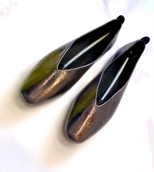 Kadın Babet Hakiki Deri Siyah Platin - 5