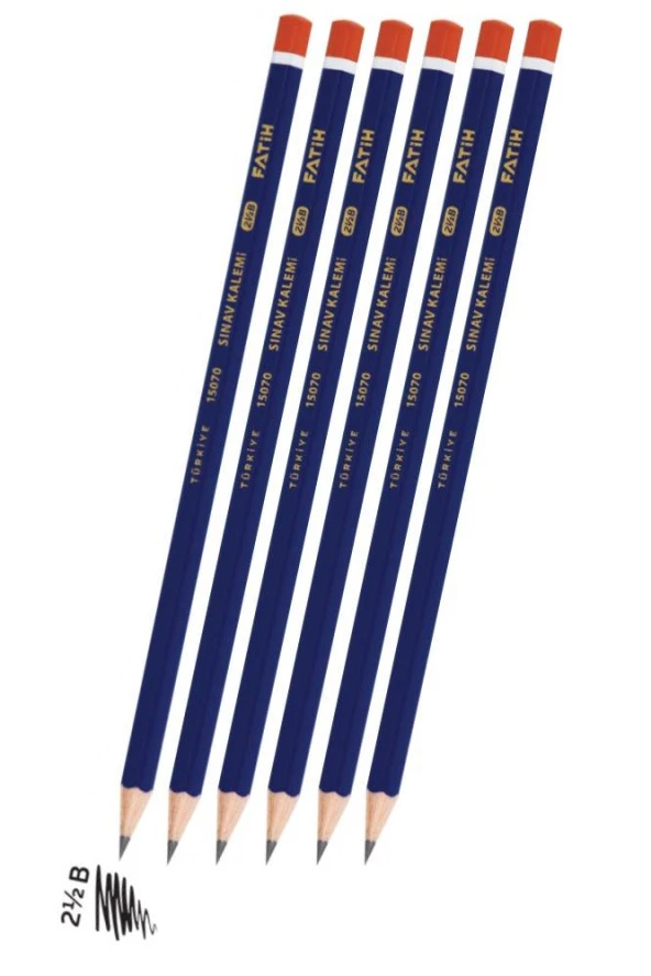 Sınav Kalemi 2.5 B 12 Adet Fatih Sınav Kurşun Kalem 2.5 B Yumuşak Uçlu Kurşun Kalem Kolay Silinebilen - 3