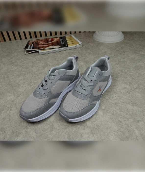 Günlük Erkek Sneaker Bağcık Fuspet Hafif Rahat Yüksek Kalın Taban Yazlık Yürüyüş Spor Ayakkabı 8011 - 4