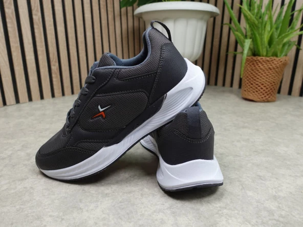 Günlük Erkek Sneaker Bağcık Fuspet Hafif Rahat Yüksek Kalın Taban Yazlık Yürüyüş Spor Ayakkabı 8011 - 5