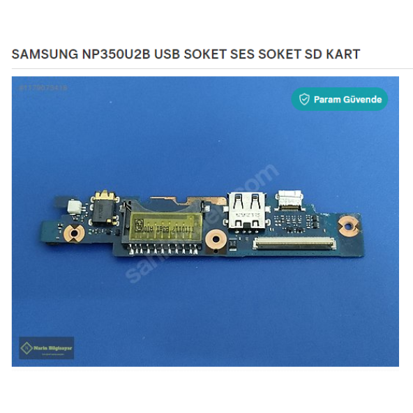 SAMSUNG NP350U2B USB SOKET SES SOKET SD KART