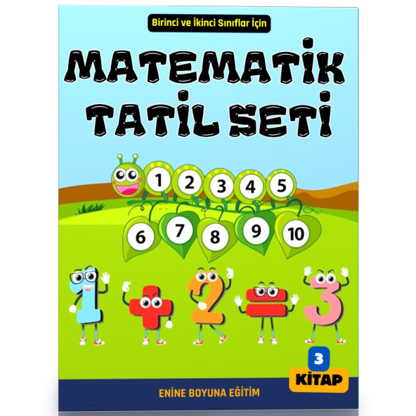 Birinci ve İkinci Sınıflar İçin Matematik Tatil Seti (3 Kitap)