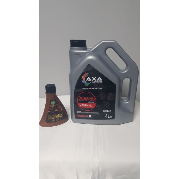 AXA LUBRİCANTS 20W50 4 LTMotor Yağı (ÜRETİM YILI:2024)Motor Yağı Katkısı Hediyeli
