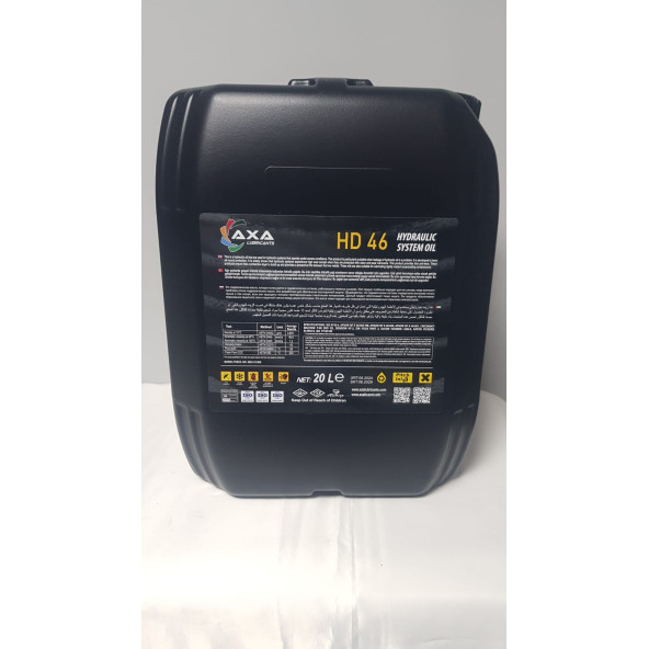 AXA LUBRİCANTS HİDROLİK SİSTEM YAĞI HD 46 20 LT (ÜRETİM YILI:2024) - 2