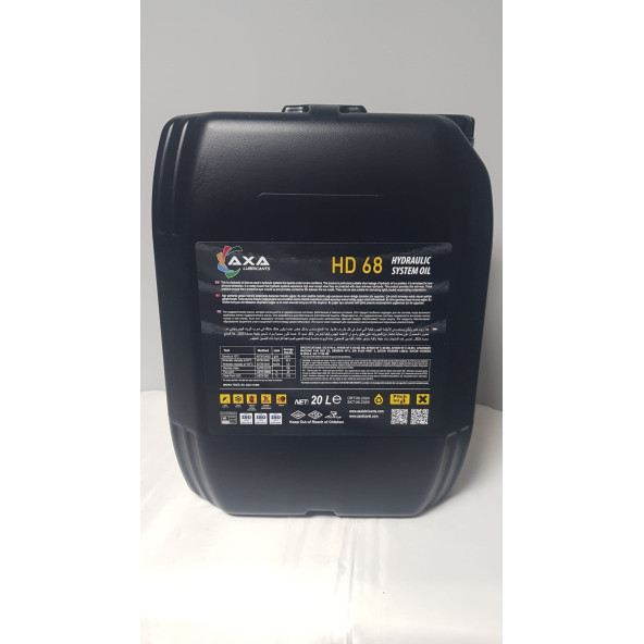 AXA LUBRİCANTS HİDROLİK SİSTEM YAĞI HD 68 20 LT (ÜRETİM YILI:2024) - 2