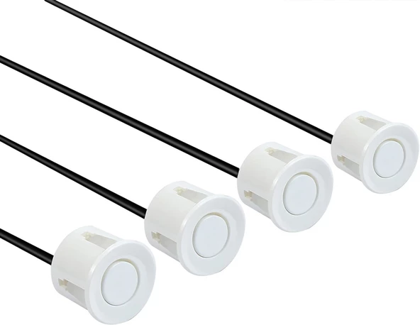 AEMPART Araç geri park sensörü bip bip ses ikazlı beyaz 22mm göz AEM - 2