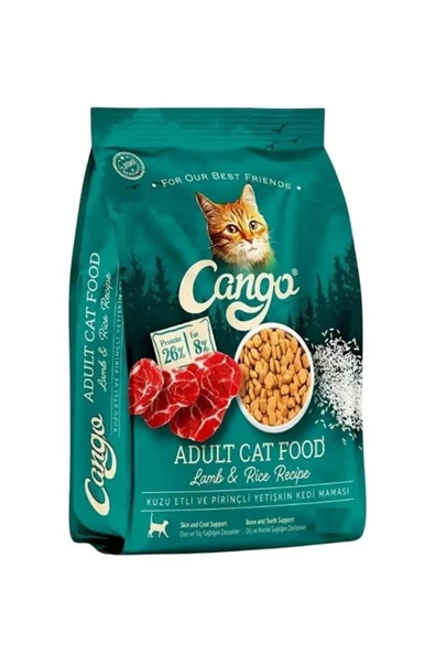 Cango Kuzu Etli Ve Pirinçli Yetişkin Kuru Kedi Maması 1 Kg