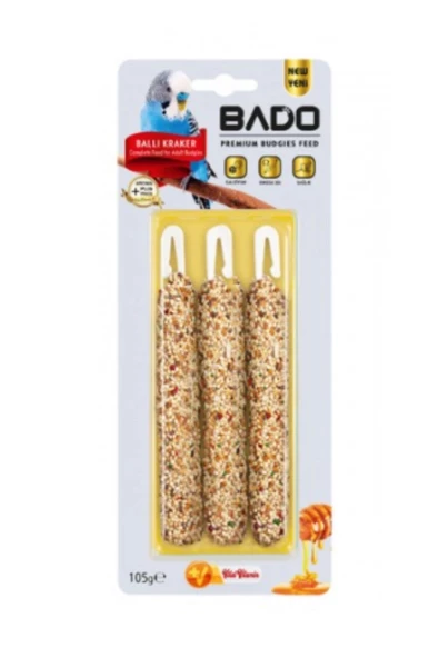 Bado Ballı Muhabbet Kuşu Krakeri 105 gr