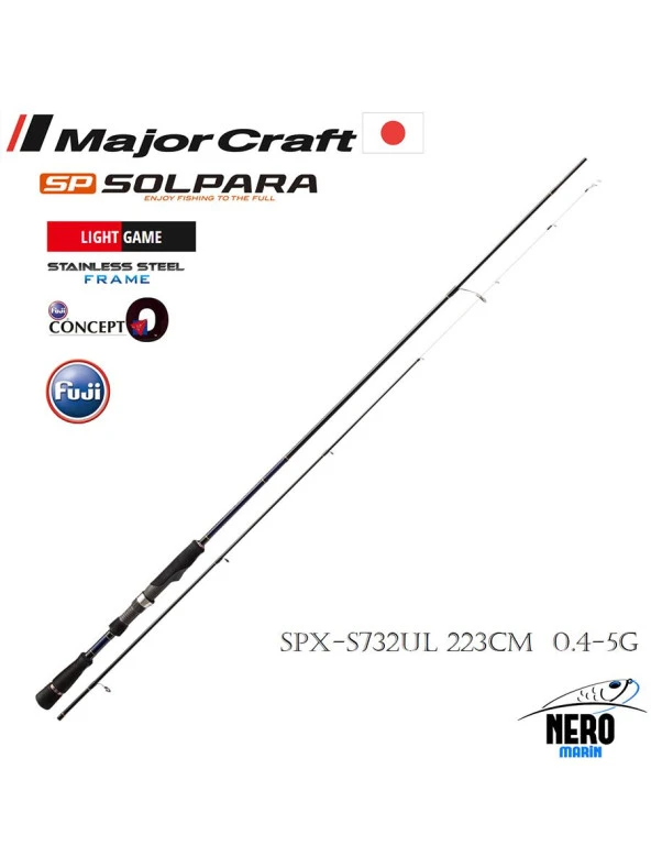Major Craft Solpara New SPX-S732UL LRF Kamış Solid Uç 223cm 0.4-5g - Resim 2