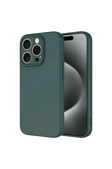 İphone 15 Pro Max İle Uyumlu İçi Kadife Yumuşak Silikon Lansman Telefon Kılıfı - Resim 4