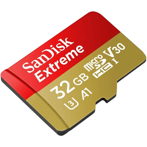 SanDisk 32 GB Extreme UHS-I microSDHC SDSQXAF-032G-GN6MA Hafıza Kartı YENİLENMİŞ 2.EL ÜRÜN