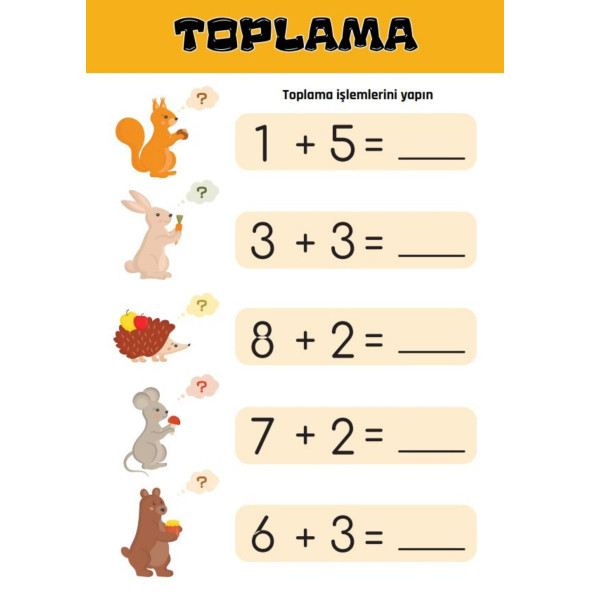 Okul Öncesi ve Birinci Sınıflar İçin Matematik Tatil Kitabı (YAZ-SİL) - Resim 5