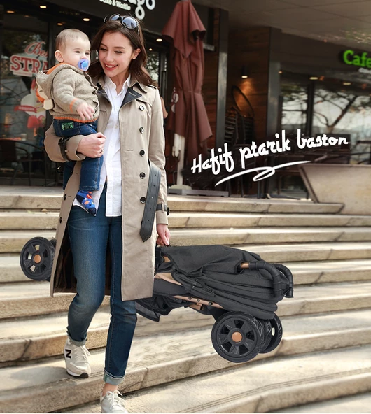 Baby Home 104 Quid Tam Yatarlı Baston Bebek Arabası - 9