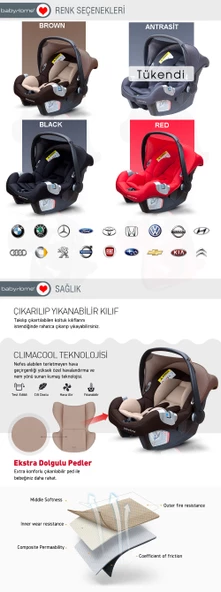 Baby Home Bh-590 Elit 0-13 Kg Oto Koltuğu Ana Kucağı - 9