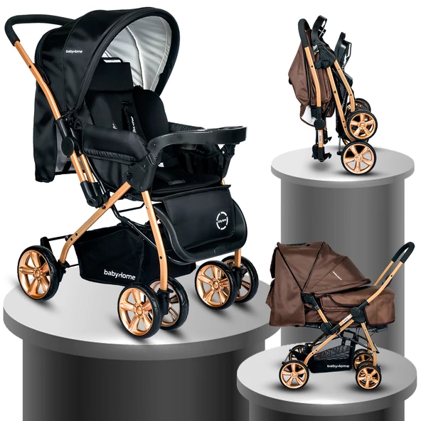 Baby Home Bh-760 Gold Çift Yönlü Bebek Arabası - 2