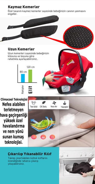 Baby Home Bh-590 Elit 0-13 Kg Oto Koltuğu Ana Kucağı - 10