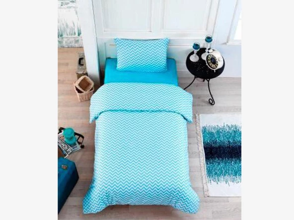 Çeyiz Diyarı Çift Kişilik Zigzag Nevresim Takımı - Resim 3