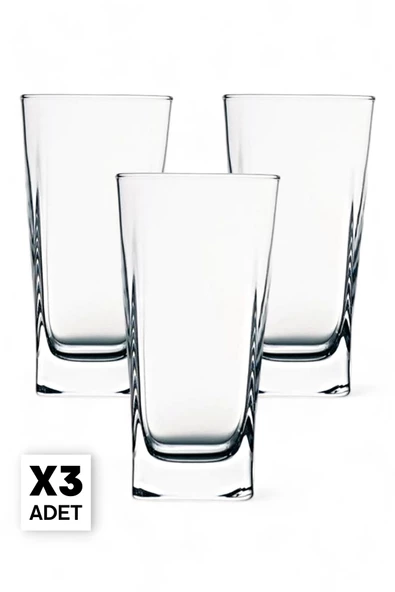 3'lü Kokteyl Meşrubat Bardağı Retro Soğuk Sıcak Kokteyl Sunum Bardağı 305 ml Seti