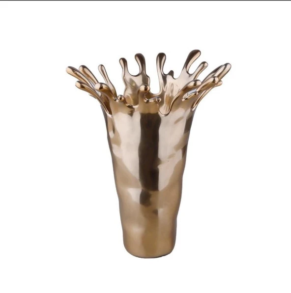 Lucky Art Gold Damla Büyük Vazo 38 cm ürün görseli
