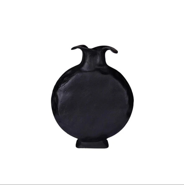 Lucky Art Siyah Modern Vazo 26x7x33 cm ürün görseli