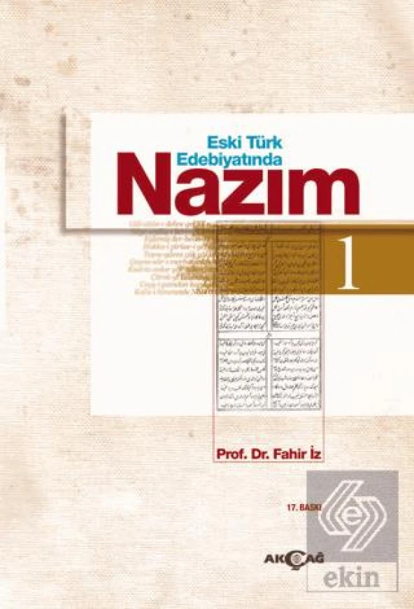 Eski Türk Edebiyatında Nazım 1 - 1