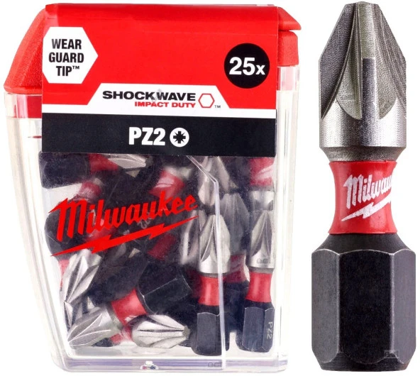 Milwaukee Bits Uç Pz2 25 MM 25'li Paket 4932430864