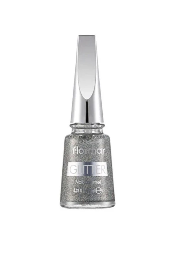 Simli Ve Işıltılı Parlak Oje | 11 Ml Gl38 Hologram Gümüş ürün görseli 1