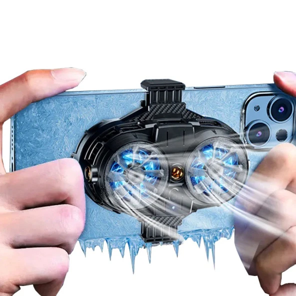 Hadron HDX4600 Radyatörlü Çift Fanlı Klipsli Telefon Soğutucu Fan - 2