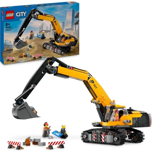 LEGO City 60420 Sarı İnşaat Ekskavatörü (633 Parça)