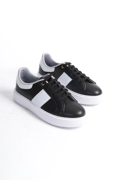 Erkek Şerit Detaylı Rahat Taban Çift Renkli Günlük Spor Ayakkabı Sneaker - 4