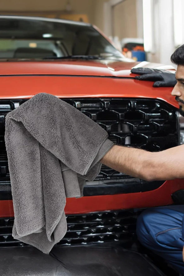 Microfiber Araç Kurulama Bezi Ekstra Su Emici Oto Tank Bezi 50x60 Cm - 3