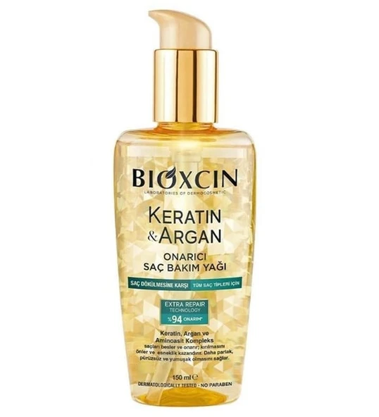 Bioxcin Saç Bakım Yağı Onarıcı Keratin & Argan 150 ml ürün görseli 1
