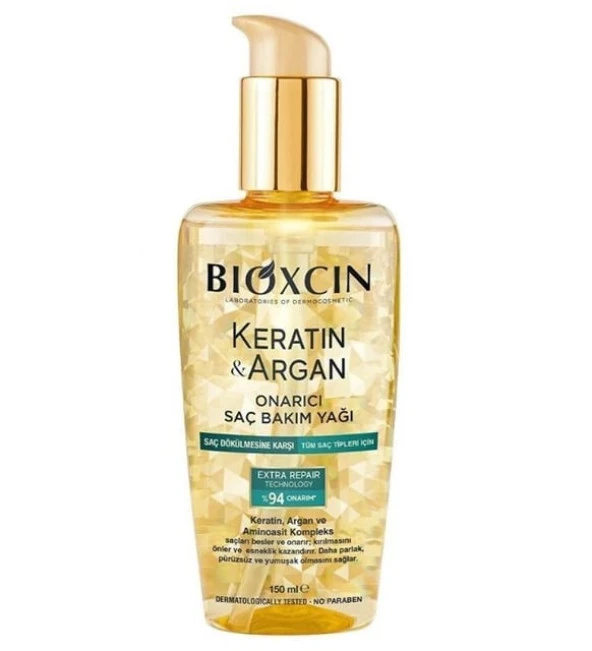 Bioxcin Saç Bakım Yağı Onarıcı Keratin & Argan 150 ml