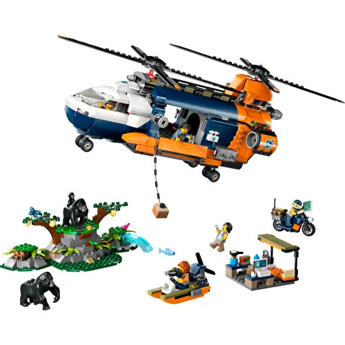 LEGO City 60437 Orman Kaşifinin Helikopteri Kamp Yerinde (881 Parça) - 2