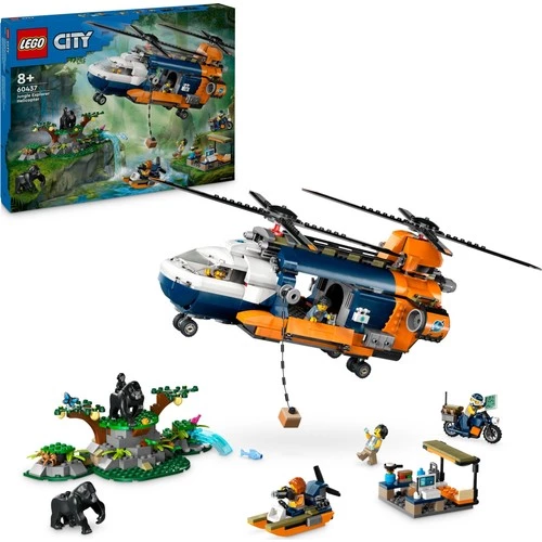 LEGO City 60437 Orman Kaşifinin Helikopteri Kamp Yerinde (881 Parça)