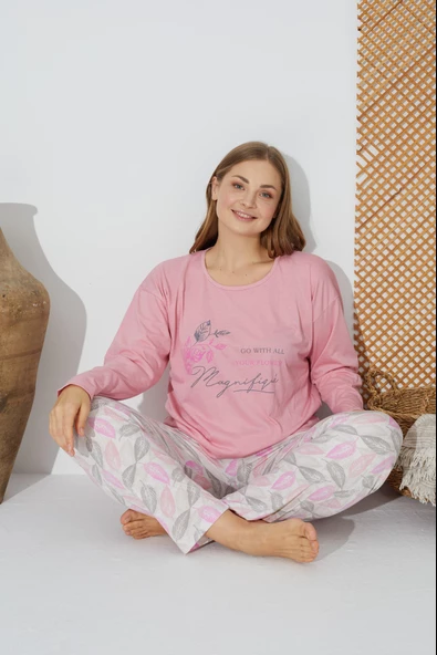 Estiva 24077 Kadın Uzun Kollu Pijama Takımı - 6