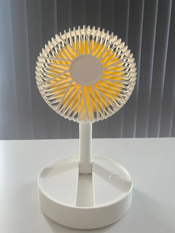 Masaüstü Mini Usb Fan Şarjlı Katlanabilir 3 Kademeli Soğutucu Fan