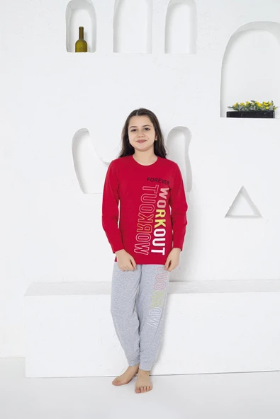 Estiva 24472 Kız Çocuk Uzun Kollu Pijama Takımı ürün görseli 1