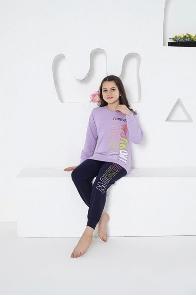 Estiva 24472 Kız Çocuk Uzun Kollu Pijama Takımı - Resim 5