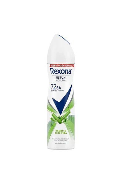 RexonaKadın Sprey Deodorant Bambu & Aloe Vera 72 Saat Kesintisiz Üstün Koruma 150 Ml