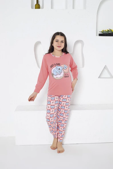 Estiva 24470 Kız Çocuk Uzun Kollu Pijama Takımı