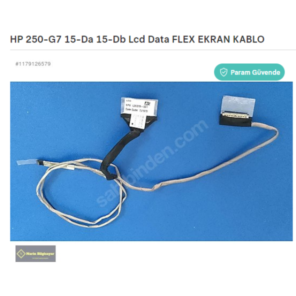 HP 250-G7 15-Da 15-Db Lcd Data FLEX EKRAN KABLO