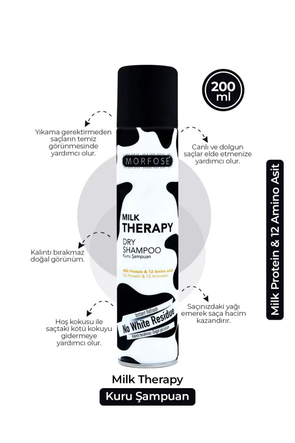 Morfose Kuru Şampuan Milk Therapy 200 ml - 2