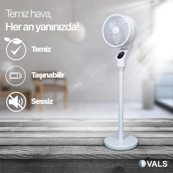 Vals SF 10 VADC Valstronot 3D Salınım Uzaktan Kumandalı Vantilatör - Beyaz - 6