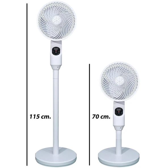 Vals SF 10 VADC Valstronot 3D Salınım Uzaktan Kumandalı Vantilatör - Beyaz - 4