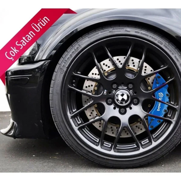 Audi Allroad Uyumlu Brembo Mavi Kaliper Kapağı 4 Parça Ön Arka Set